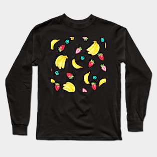 Strawberries and Bananas Long Sleeve T-Shirt